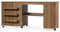 LIFEZEAL 3 in 1 Nähmaschinenschrank, Klappbarer Nähtisch auf 6 Rollen, Mobiler Nähschrank mit Ablage & 3 Regale, Computertisch für Zuhause&Büro, 158,5 x 50 x 74 cm (Braun)