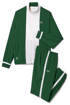 Lacoste-Ensemble Survêtement hom-WH7581-00, Vert/Blanc, XS
