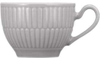 Seltmann Weiden Amina Silbergrau Espressotasse, 100 ml, Mokkatasse mit dezentem Relief-Muster, Spülmaschinen- und Mikrowellenfest, Porzellan, Grau