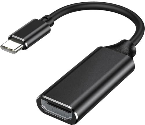 USB-C to HDMI Adapter, Type-Converter Adapter female to HDMI male type c to Display Port Thunderbolt Compatible with Video Audio Output for laptop, pc, & android Devices