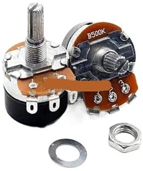 JCQXJJLWN 5PCS WH138-1 B10K 1K 5K 10K 20K 50K 100K 250K 500K Potentiometer mit Schalter Potentiometer B1K B5K B20K B50K B 100K B250K B500K (Size : WH138-1 B250K)