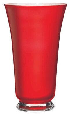 ONLYLUX Vase Space Opal 30 cm aus mundgeblasenem Glas in verschiedenen Farben (Rot)