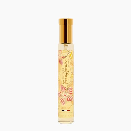 adopt FLEUR DE FRANGIPANIER, 30ml Eau de Parfum, Damenduft | exotisch, tropische Blumen, Mango, Kokosnuss, paradiesischer Duft, spritzig, heiter, Sommerduft, Made in France, adopt:Damenduft