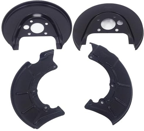 Hajus 615111215 4x Spritzblech Ankerblech Bremsscheibe Abdeckblech Vorderachse Hinterachse Links Rechts für VW Bora Golf IV New Beetle Skoda Seat 1J0615611A 1J0615311