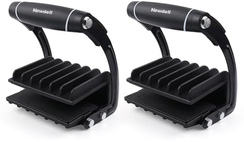 Newdeli Plywood Carrier 2 Pack Professional Panel Carrier Drywall Carrying Tool Plywood Lifting Tool for Wood, Synthetic Cement Board, Sheet Board, Padded, Drywall - Clamping Thickness up to 1 inch