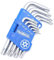 HemBorta® Torx Innensechskant Satz mit 9-teilig Sicherheits-Torxschlüssel T10-T50, Kurz Sternschlüsselsatz mit Löchern an Enden T10, T15, T20, T25, T27, T30, T40, T45 & T50 Torx Winkelschlüsselsatz