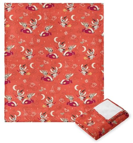 Northwest Disney Lilo and Stitch, Stitch Broom Ride, Silk Touch Throw Blanket, 50 x 60 Inches