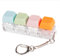 4 Pcs Keyboard Fidget Keychain - 4 Keys Decompression Toy for Stress Relief and Passing Time