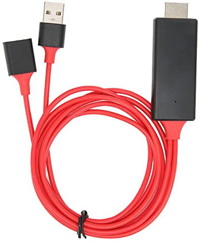 ZJchao Adaptateur USB Femelle vers HDMI, Adaptateur de Câble HDTV USB Femelle vers HDMI Mâle Adaptateur HDMI Mâle vers USB Femelle avec Adaptateur de Câble D'interface Multimédia HD