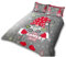 VELVETIO Christmas Duvet Cover Set with Pillowcases, Printed Xmas Gonkmas Gamepad Bedding Quilt Double, Reversible Gaming Controller Comforter Bedset, Multi