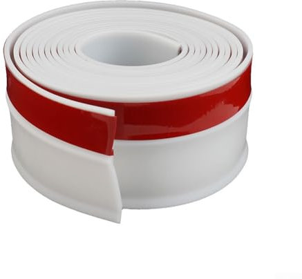 Zeroupshop Garage Door Seals Bottom Rubber Strip Garage Door Draught Excluder, Garage Door Sealing Strip 5M Length(White 5M)