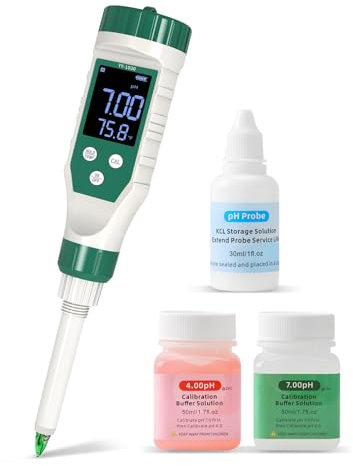 YIYEGO phmetro, Digitale Misuratore pH Alimentare con Sonda pH ad Alta Precisione, Impermeabile pH Metro per Carne, Pane, Formaggi, Impasti, Panna e Acqua
