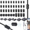 lurora2021 40 Stück Ferritkerne für Kabel Ferritkerne Entstörfilter Ferritfilter Emi Rauschunterdrückung Kabel-Clip Ferrit Ring für Kabel, Usb-Kabel, Mauskabel, Tastaturkabel(3.5/5/7/8/9/13mm,Schwarz)