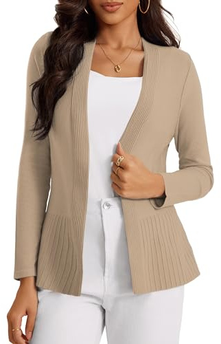 Casuashion Lightweight Cardigan Sweaters for Women Office Business Casual