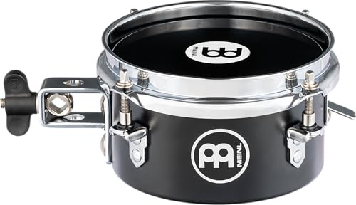 Meinl Percussion Drummer Snare Timbales - Drum with 6-inch Diameter - With Snare and Mount - Steel, Black (MDST6BK)
