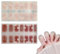 Pegatinas para Uñas, 2 Hojas Pegatinas Uñas Adhesivas Tiras Esmalte Cubierta Completa Decoración Uñas Nail Stickers Art Full Cover