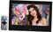 LAPYAPPE Marco De Fotos Digital De Reproductor Publicitario Pantalla Electrónica De Fotos Compatible con USB y Tarjeta para Mostrar Imágenes Música y Videos Casa Oficina