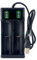 Caricabatterie 3.7V per 18650 18350 14500 16340 17500 17670 18500 21700 26650 Li-Ion Baterias, 2 Slot Carica Batterie Ricaricabili Rapida Intelligente, Universale Cargador Pile Litio con Cavo USB