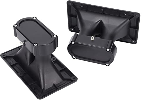 Xiuganpo Dual Drive Wide Dispersion Horn-Hochtöner für Studiomonitore, 2er-Pack Weiche, Leistungsstarke -Hochtöner, Kunststoff, 6,3 X 3,7 X 4,1 Zoll