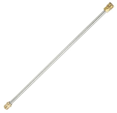 jojofuny Lance Prolongatrice Inox 43 Cm pour Nettoyeur Haute Pression, Raccord Rapide 14 Mm M22, Accessoire Adaptable pour Lavage Auto et Jardinage, Haute Pression 5000 Psi