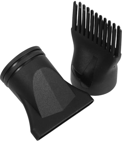 Set 2 Accessori Asciugacapelli, Diffusore e Becco per Chioma | Adattatore Facile da Usare, Distribuzione Uniforme del Calore, in Plastica Resistente al Calore