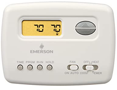 Emerson 1F72-151 5-2 Day Programmable Thermostat for Heat Pump Systems