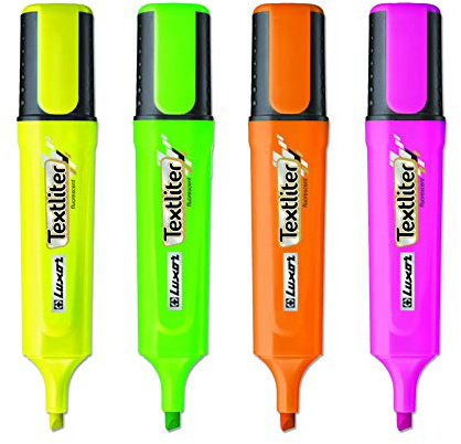 Whitebox Highlighters Assorted [Pack of 4]