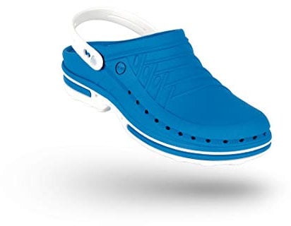 WOCK Clog con Cinturino e Steri-Tech Soletta, Zoccoli Lavoro Sanitario Donna e Uomo - Sterilizzabile, Antistatico, Traspirante e Antiscivolo