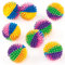 Baker Ross ET402 Regenbogenfarbene Flummis mit Stacheln, Gummi-Hüftbälle für Kinder, Partygeschenke (8 Stück)