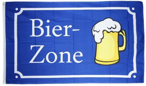Flaggenfritze® Flagge Bier Bier-Zone 90x150cm