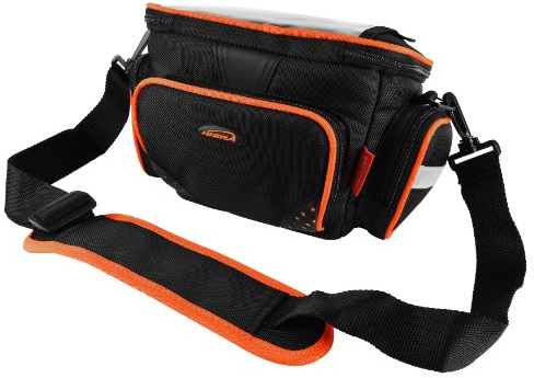 Ibera IB-HB4 Fahrradtasche für Lenker, Schwarz, S