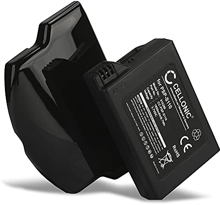 CELLONIC XL Batería Premium Compatible con Sony PSP Slim & Lite (PSP-2000 / PSP-2004) / PSP Brite (PSP-3000 / PSP-3004) (1800mAh) PSP-S110 bateria de Repuesto, Pila reemplazo