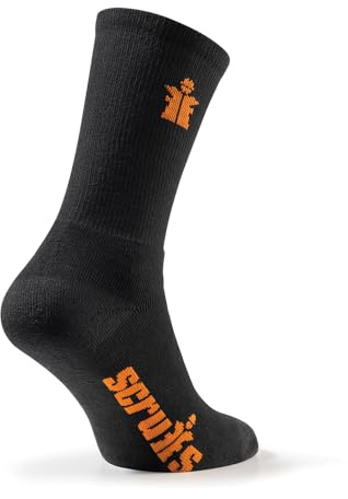 Scruffs Worker Socks Black 3pk Size 7-9.5/41-43.5 (T53545)