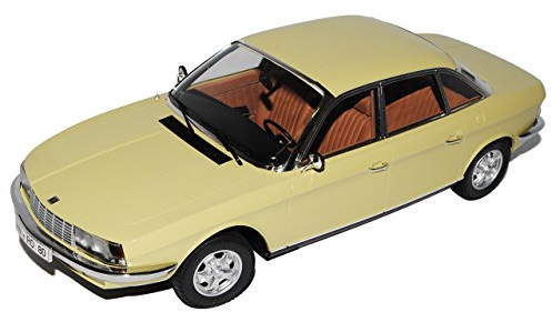 NSU RO80 Limousine Gelb Beige 1972 1/18 Minichamps Modell Auto mit individiuellem Wunschkennzeichen