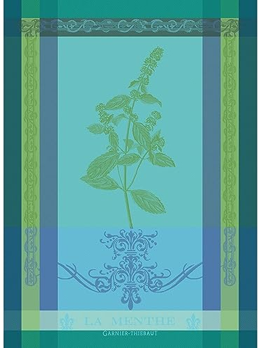 Garnier-Thiebaut - Geschirrtuch - Küchentuch - Trockentuch - Menthe 2018 Chlorophylle - Baumwolle - 56 x 77 cm