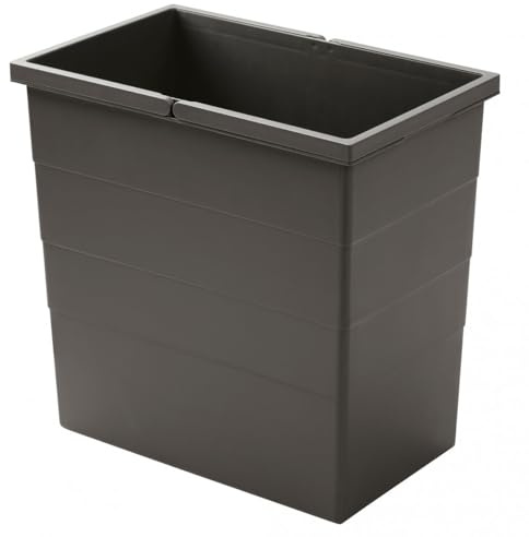 Hailo Inneneimer 1220379 | 28 Liter basaltgrau | CARGO-Synchro u. Triple XL | 385 x 242 x 380 mm