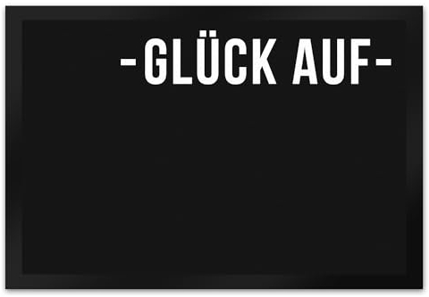 trendaffe Glück auf Dialektgrüße Fußmatte XL