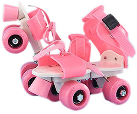 Wangstar Rollers en Ligne Patins À Roues Alignées Patins À roulettes Réglables pour Enfants Patins À roulettes À Deux Rangées Réglables À 4 Roues Longueur La Houe: 18cm -23cm