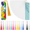 Tenare 30 Stück Sublimation Leeres Lesezeichen Sublimation Metall Aluminium DIY Lesezeichen mit Loch und Bunten Quasten für Geburtstag Hochzeit, Quasten Leeres Lesezeichen, Einseitiger Druck