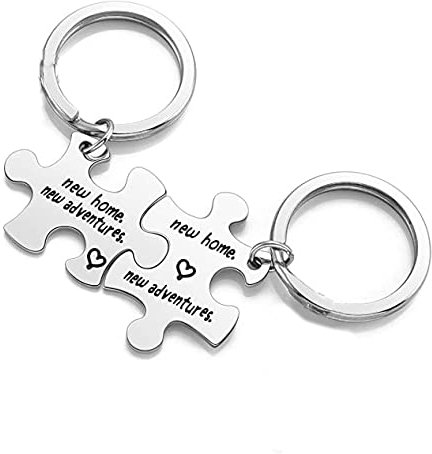 PORTE-clés New Home New Adventures couple in love love love