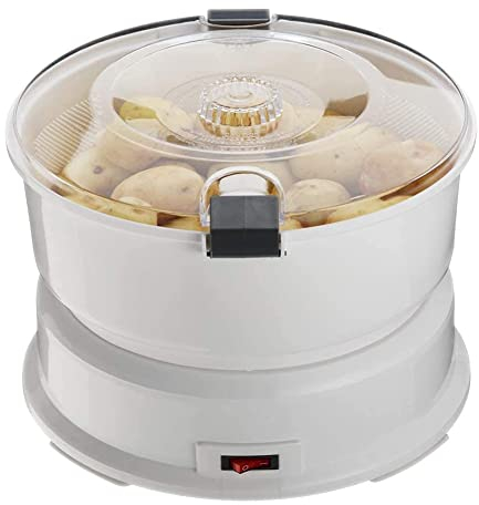 MNSSRN Peeler de Patata automático, pelador de Patata rodante Giratorio con rotador de Ensalada 1kg Pabellón eléctrico Pelador eléctrico