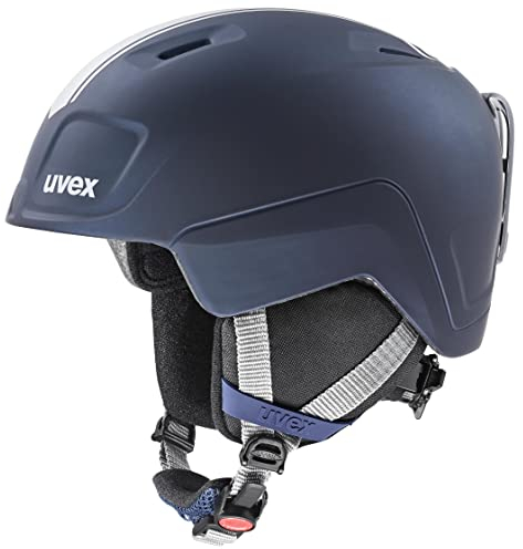 uvex heyya pro - Leichter Skihelm für Kinder - individuelle Größenanpassung - optimierte Belüftung - Race Midnight - Silver matt - 51-55 cm
