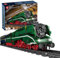 Mould King 12007 Technik Zug Eisenbahn, 2139 Teile APP Fernbedienung Dampflokomotive Zug Bausteine mit Licht Klemmbausteine