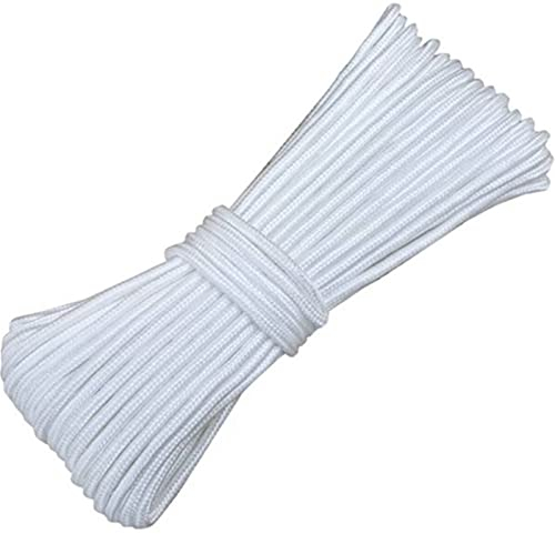 Cordon de Store Romain Cheeroyal 2/3mm Blanc 20 mètres de Ficelle tressée Cordon Aveugle Cordon Blanc Ficelle en Nylon pour Stores artisanaux (2mm)