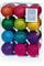 24 x 60mm Rainbow Glitter Balls - Rainbow Christmas Tree Bauble Decorations 6cm (24 Pack)