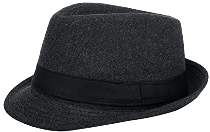 XGOPTS Jazzhut Winter Gangster Filzhut Elegant Klassisch Kappe Atmungsaktiv Outfit Fedora-Hut Herren Vintage Herrenkappe breite Krempe Zylinder Outdoor Streifen Herrenhut Herbst Karneval Gentleman