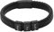Heideman Armband Herren aus Leder schwarz matt - Lederarmband Titus mit schwarzen Gravurplättchen für Männer - Personalisiertes Geschenk