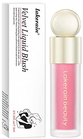 Renywosi Liquid Blush - Fard À Joues Liquide Imperméable, Crème Mat Texture Mousse, Super Hydratant Maquillage Longue Durée, Velours Doux, Facile Mélanger