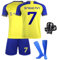 Sternstunde Trikot Sets Kinder, Hause/Auswärts Fußballtrikot für Kinder,Herren Jungen Fussball Jersey Football Trikots, Sportshirt Junge Football Training Tshirts Shorts (Blau, 6-7 Jahre)
