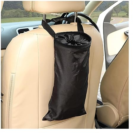 JNNJ Auto Mülleimer, Tragbare Auto Mülleimer, Multifunktions Müllsack Zum Aufhängen, Wasserdicht Zusammenklappbare Papierkorb Müllbehälter Für Autos, Lieferwagen, Boote